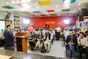 Qasim Ali Shah addresses participants of the Mezban Program at COTHM