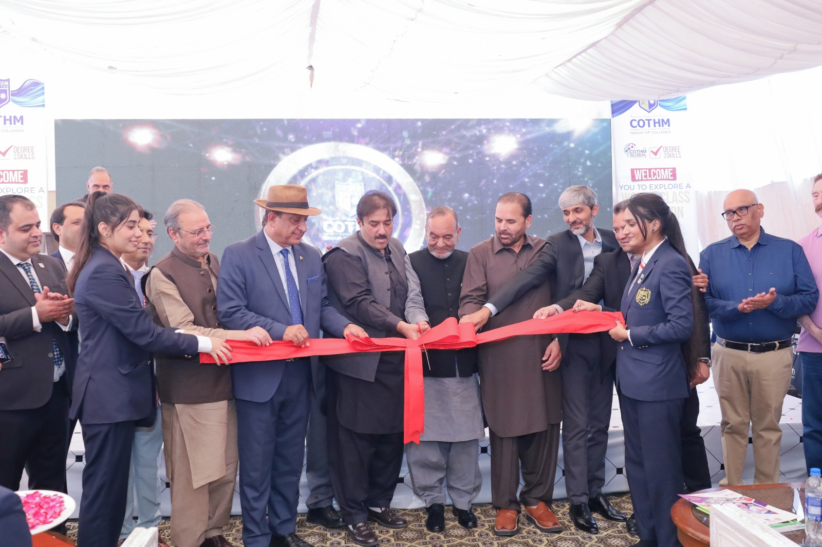 COTHM Sialkot Inauguration ribbon cutting by distinguished