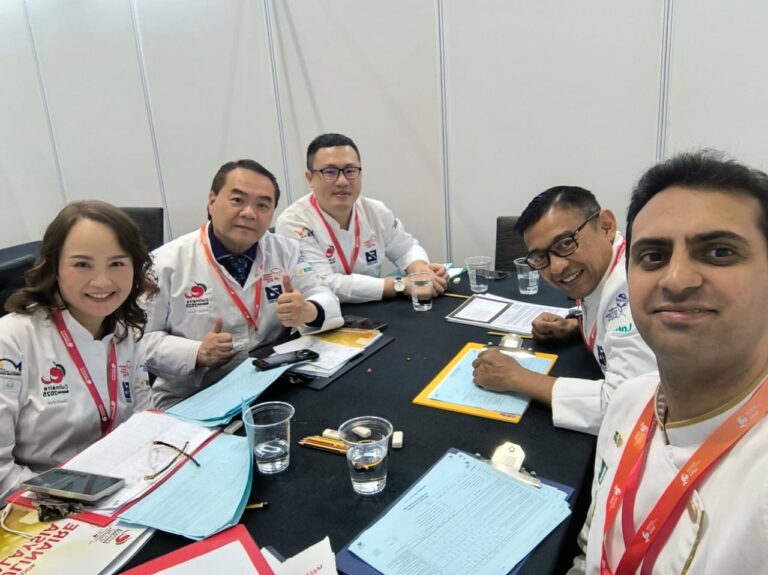 Chef Hassan Arshad Pakistan as rookie judge at Culinaire Malaysia