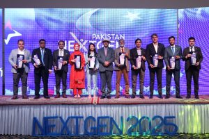 Ahmad Shafiq addressing students at PNHC 2025 on COTHM hospitality in Pakistan