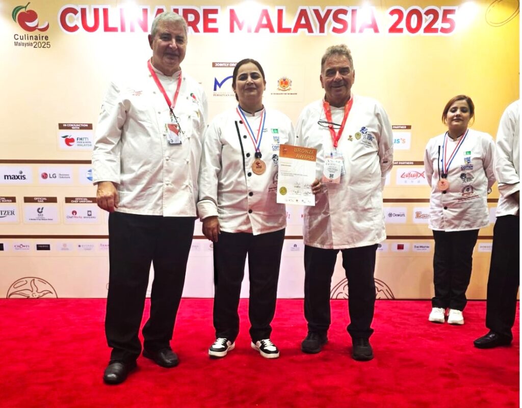Young Chef Sidra Rasheed Wins Bronze Medal, Making Pakistan Proud at Culinaire Malaysia 2025