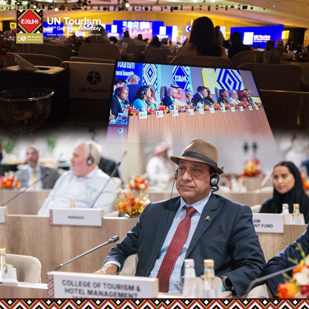 Mr. Ahmad Shafiq representing Pakistan at UNWTO event