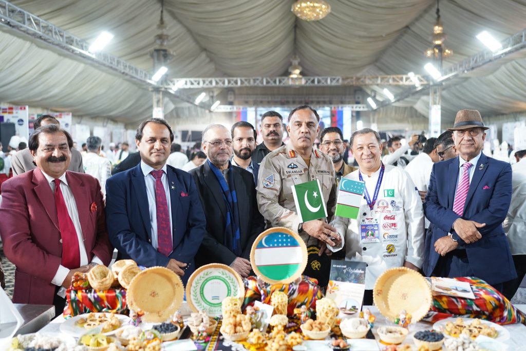Chef cooking during PICC Culinary Showdown competition in Pakistan