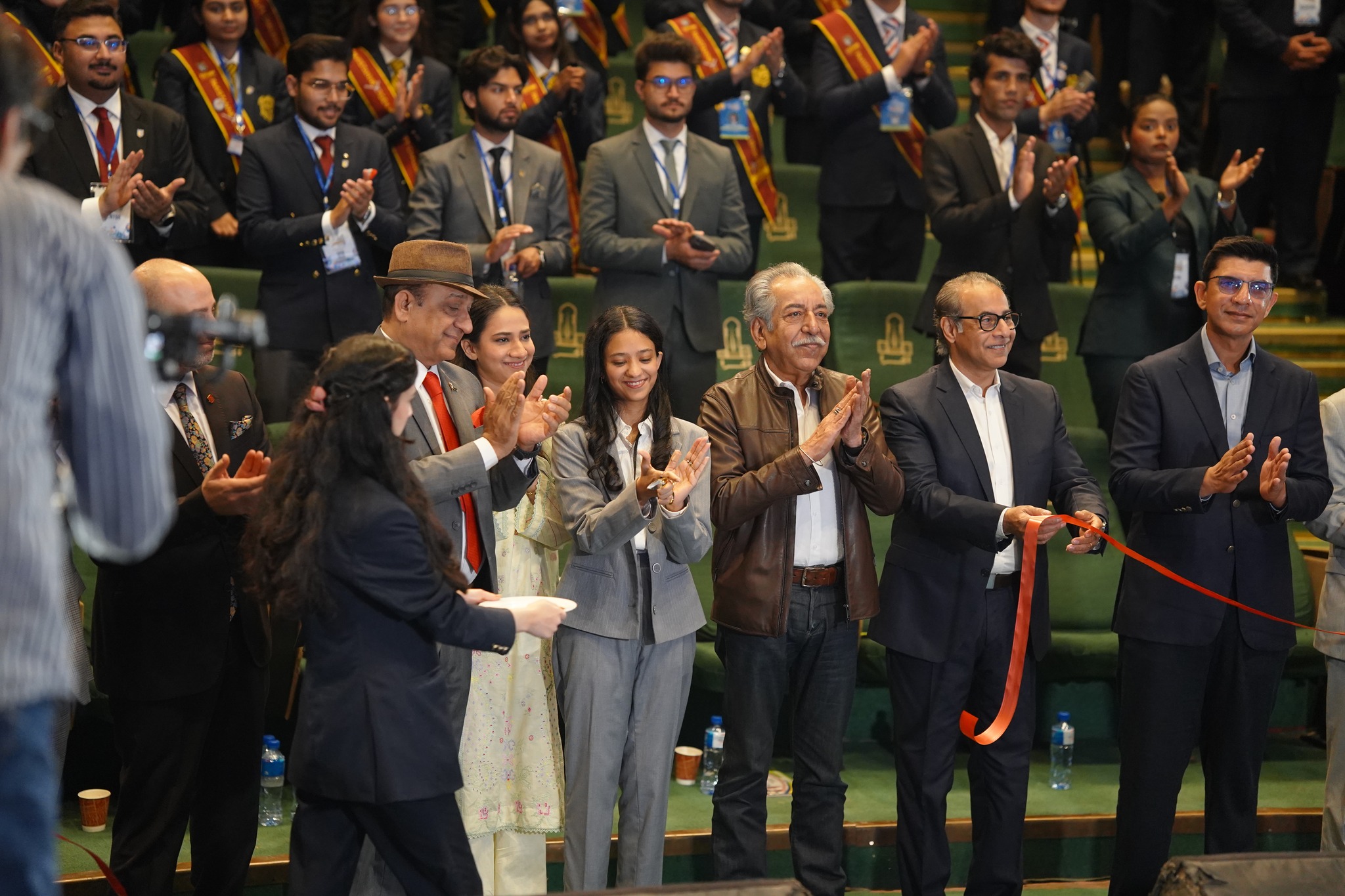 Ribbon cutting ceremony by Ahmad Shafiq and Zainab Ahmad Shafiq