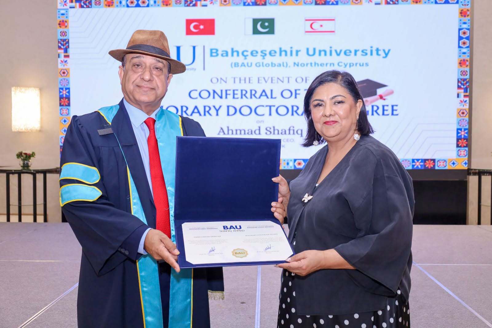 BAU Global Cyprus University awards Honorary Doctorate