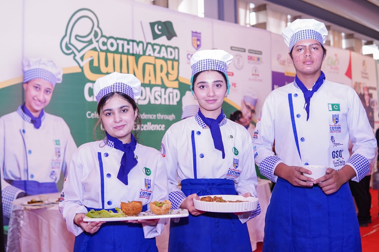 COTHM students presenting culinary skills
