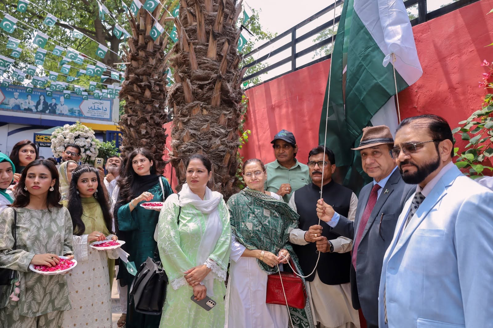 Flag hoisting ceremony at COTHM Pakistan